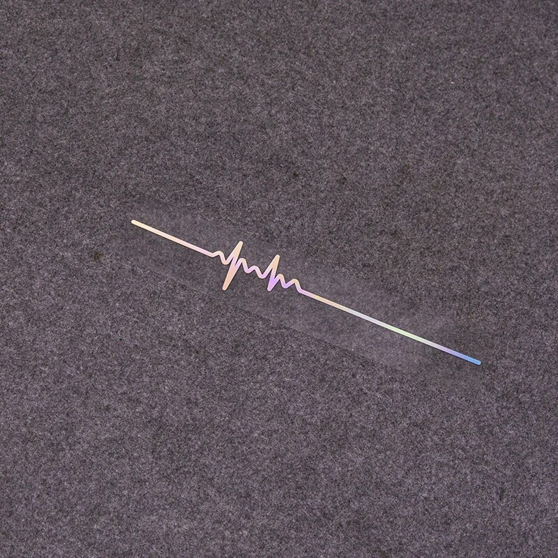 Vienkārša elektrokardiogrammas automašīnas uzlīme Colorfast Vinyl Line ārējās apdares uzlīmes Augstas kvalitātes modes automašīnu logu uzlīme