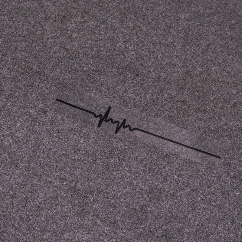 Vienkārša elektrokardiogrammas automašīnas uzlīme Colorfast Vinyl Line ārējās apdares uzlīmes Augstas kvalitātes modes automašīnu logu uzlīme