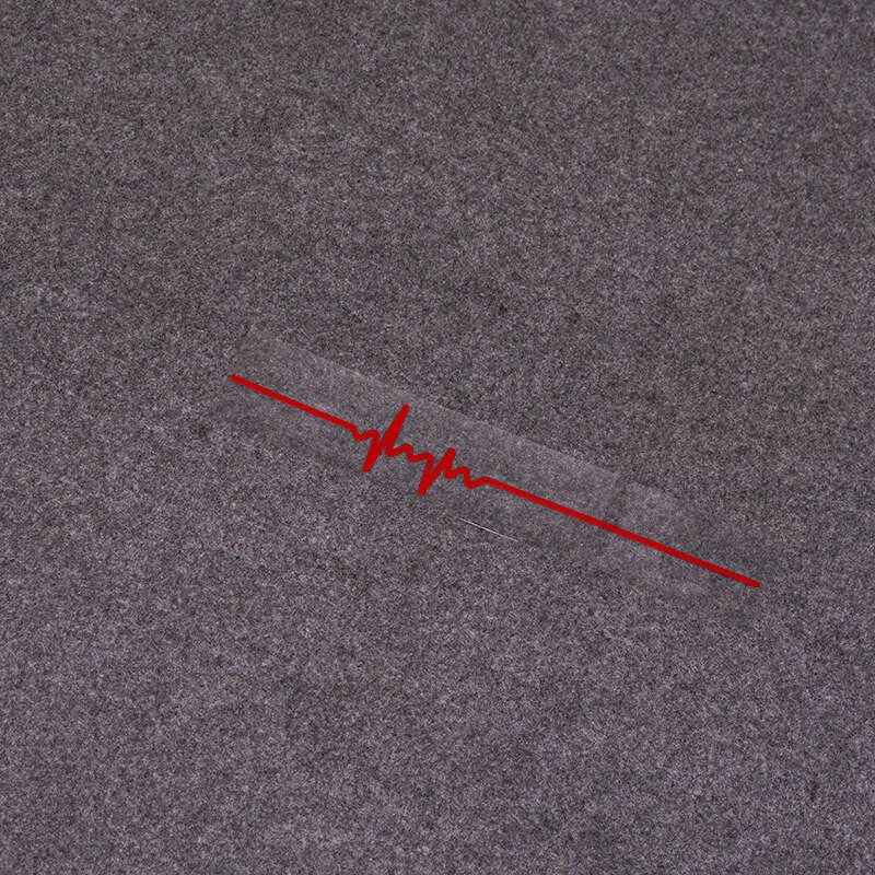 Vienkārša elektrokardiogrammas automašīnas uzlīme Colorfast Vinyl Line ārējās apdares uzlīmes Augstas kvalitātes modes automašīnu logu uzlīme