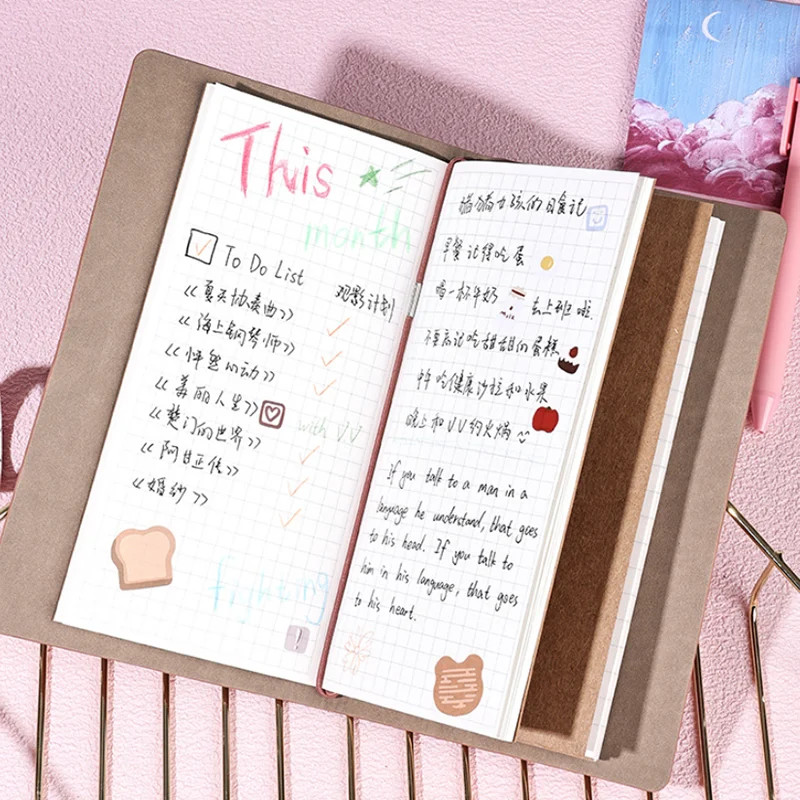 Απλά Στερεά Σημειωματάρια Kawaii Σημειωματάρια Ατζέντα Ημερολογίου Εβδομαδιαία Ατζέντα Ημερήσιου Σχεδιασμού Οργανωτές για Σχολή Γραφείου