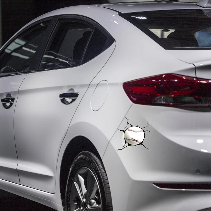 3D automašīnu uzlīme, beisbola sitiens, logs, automašīnas, automašīnas, motocikli, bamperis, logs, durvis, korpuss, ūdensnecaurlaidīgas uzlīmes, automobiļu aksesuāri.