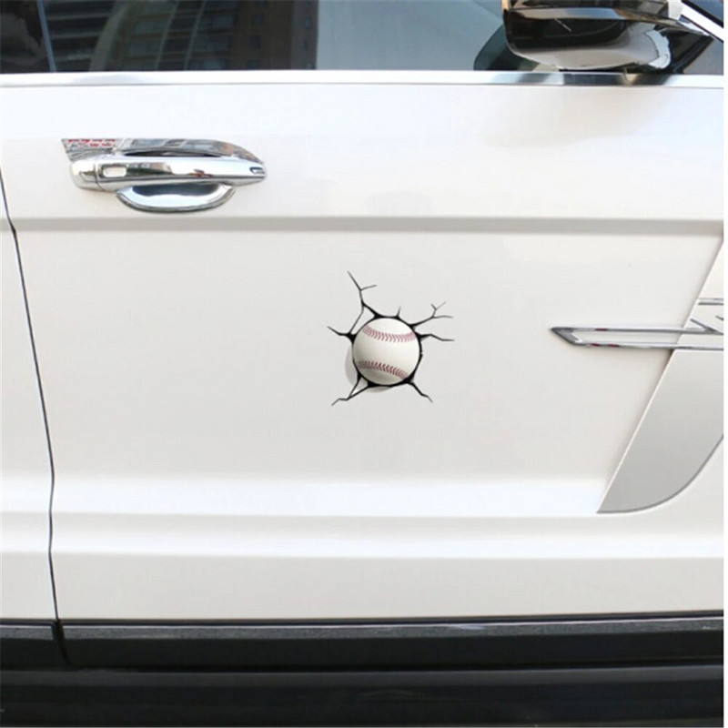 3D automašīnu uzlīme, beisbola sitiens, logs, automašīnas, automašīnas, motocikli, bamperis, logs, durvis, korpuss, ūdensnecaurlaidīgas uzlīmes, automobiļu aksesuāri.