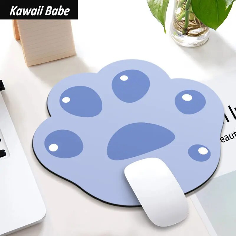 Kawaii rakstāmgalds spēļu paliktnis Cute Mouse Pad Cat Pow rakstāmgalda paklājiņi Biroja aksesuāri Paklājiņš peles un peles spēlētājiem