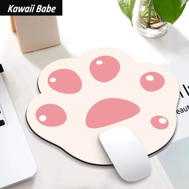 Kawaii rakstāmgalds spēļu paliktnis Cute Mouse Pad Cat Pow rakstāmgalda paklājiņi Biroja aksesuāri Paklājiņš peles un peles spēlētājiem