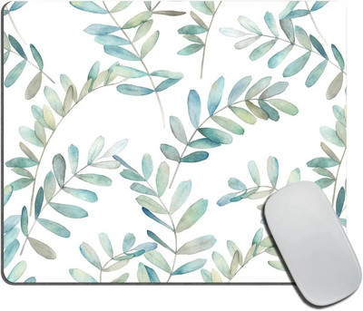Acuarelă Ramuri de Eucalipt Mouse Pad Anti-alunecare din cauciuc Mousepads Gaming pentru computere Laptop Birou 9,5"x7,9"x0,12" inch