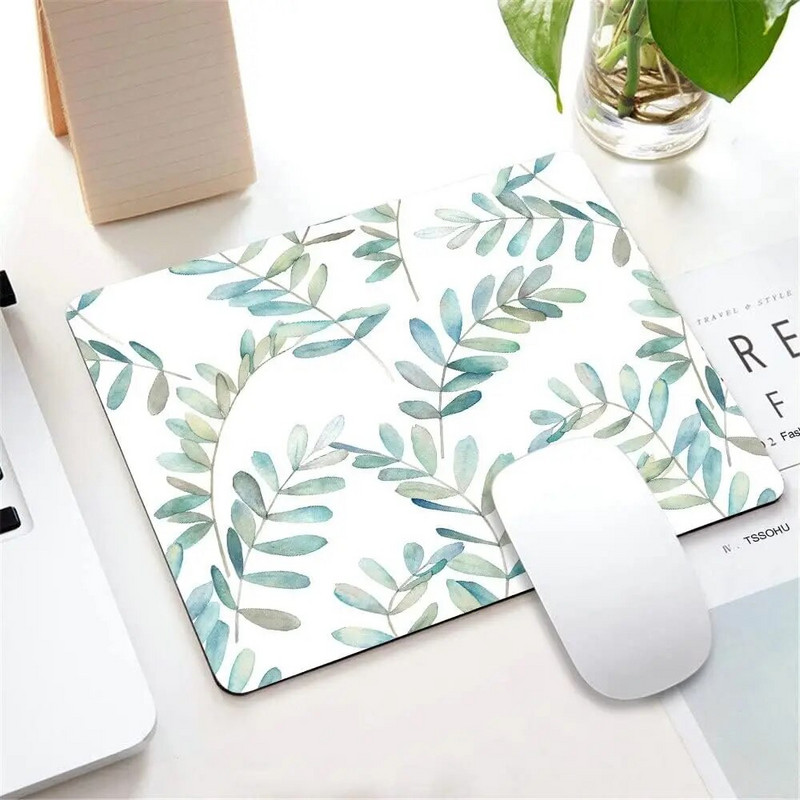 Acuarelă Ramuri de Eucalipt Mouse Pad Anti-alunecare din cauciuc Mousepads Gaming pentru computere Laptop Birou 9,5"x7,9"x0,12" inch