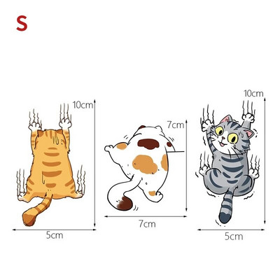 Αυτοκόλλητο αυτοκινήτου Αστεία κατοικίδια γάτα αναρριχώμενες γάτες Αυτοκόλλητα για styling ζώων Διακόσμηση αμαξώματος αυτοκινήτου Δημιουργικές χαλκομανίες Αξεσουάρ για τη διακόσμηση αυτοκινήτου