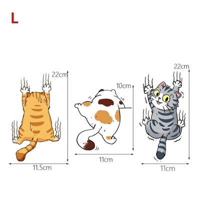 Αυτοκόλλητο αυτοκινήτου Αστεία κατοικίδια γάτα αναρριχώμενες γάτες Αυτοκόλλητα για styling ζώων Διακόσμηση αμαξώματος αυτοκινήτου Δημιουργικές χαλκομανίες Αξεσουάρ για τη διακόσμηση αυτοκινήτου