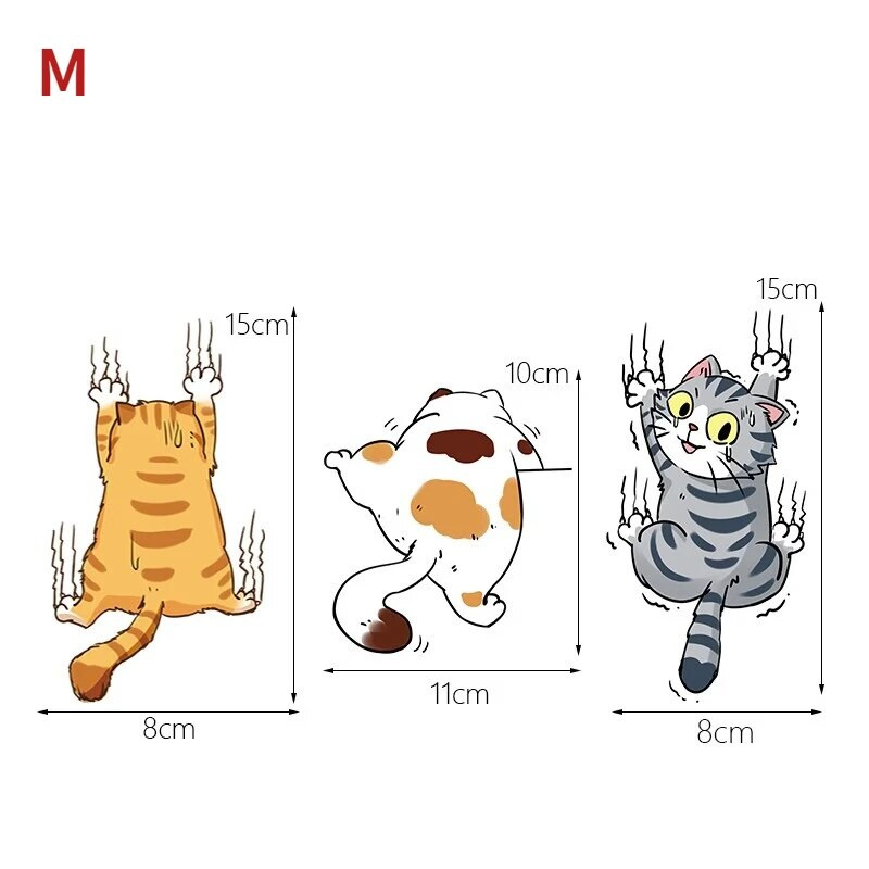Αυτοκόλλητο αυτοκινήτου Αστεία κατοικίδια γάτα αναρριχώμενες γάτες Αυτοκόλλητα για styling ζώων Διακόσμηση αμαξώματος αυτοκινήτου Δημιουργικές χαλκομανίες Αξεσουάρ για τη διακόσμηση αυτοκινήτου