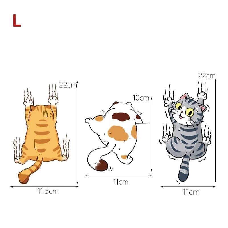 Αυτοκόλλητο αυτοκινήτου Αστεία κατοικίδια γάτα αναρριχώμενες γάτες Αυτοκόλλητα για styling ζώων Διακόσμηση αμαξώματος αυτοκινήτου Δημιουργικές χαλκομανίες Αξεσουάρ για τη διακόσμηση αυτοκινήτου