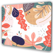 Színes levelek egérpad Számítógépes egérpad személyre szabott tervezésű irodai csúszásmentes gumi egérszőnyeggel, 9,5 x 7,9 hüvelykes