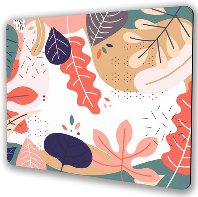 Színes levelek egérpad Számítógépes egérpad személyre szabott tervezésű irodai csúszásmentes gumi egérszőnyeggel, 9,5 x 7,9 hüvelykes