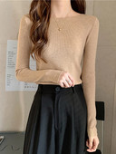 Fitshinling Casual 2024. gada jaunums sieviešu džemperī, adīts sieviešu apģērbs ar garām piedurknēm.