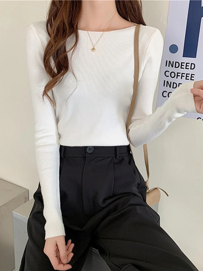 Fitshinling Casual 2024. gada jaunums sieviešu džemperī, adīts sieviešu apģērbs ar garām piedurknēm.