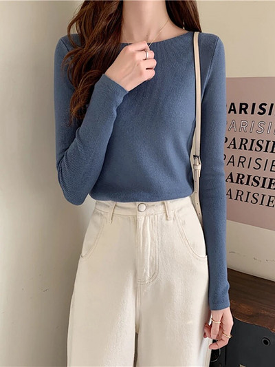 Fitshinling Casual 2024. gada jaunums sieviešu džemperī, adīts sieviešu apģērbs ar garām piedurknēm.