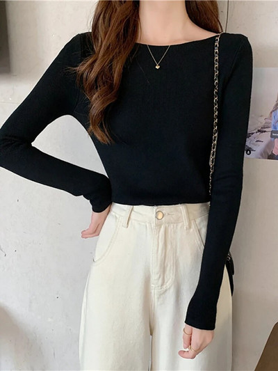 Fitshinling Casual 2024. gada jaunums sieviešu džemperī, adīts sieviešu apģērbs ar garām piedurknēm.