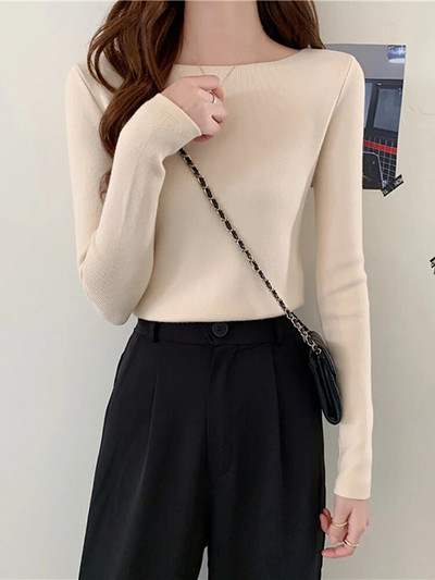 Fitshinling Casual 2024. gada jaunums sieviešu džemperī, adīts sieviešu apģērbs ar garām piedurknēm.