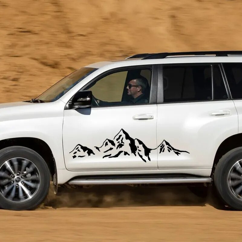 Kalnu griezta vinila uzlīme Automašīnas ūdensizturīgi auto dekori uz automašīnas korpusa bufera aizmugurējā loga klēpjdatora Izvēlieties izmēru # S60631