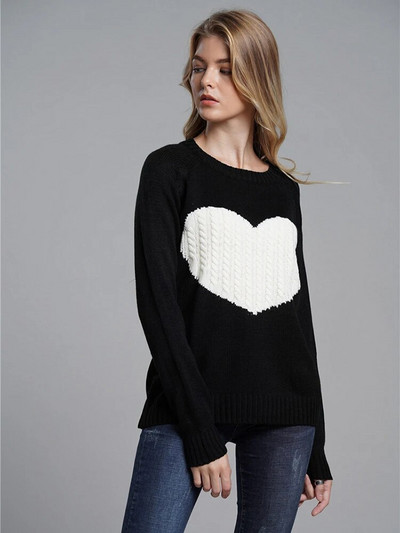 Fitshinling Heart lapiline naiste kampsun vabaaja õhuke pullover naiste riided kudum sügistalv armsad naiste kampsunid