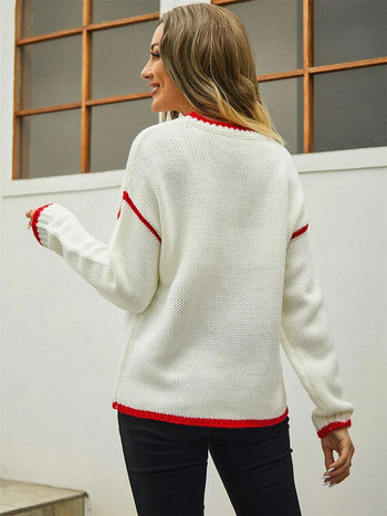 Fitshinling Casual Patchwork Γυναικεία πουλόβερ πουλόβερ πλεκτά με μακρυμάνικο κορυφαίο γυναικείο μόδα Νέα σε Pull Femme πουλόβερ φανελάκια Έκπτωση