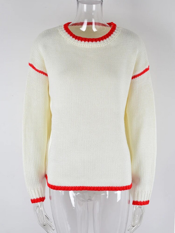 Fitshinling ikdienas sieviešu džemperi, džemperi, adīti sieviešu džemperi ar garām piedurknēm.