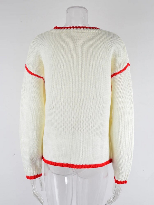 Fitshinling ikdienas sieviešu džemperi, džemperi, adīti sieviešu džemperi ar garām piedurknēm.