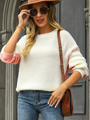 Fitshinling Patchwork 2023 Χειμερινό γυναικείο πουλόβερ Jumper Μόδα Νέα Πλεκτά Μακρυμάνικα Κορυφαία Γυναικεία Ρούχα Casual Πουλόβερ