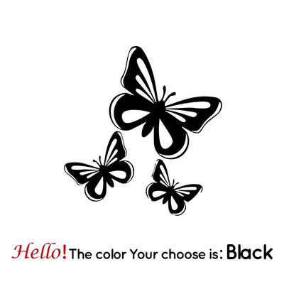 autokleebised Butterfly vinly Kleebis Autode autotarvikutele Stiil Butterfly Kleebised autode kaunistustarvikud Kleebis