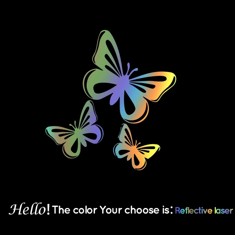 autokleebised Butterfly vinly Kleebis Autode autotarvikutele Stiil Butterfly Kleebised autode kaunistustarvikud Kleebis