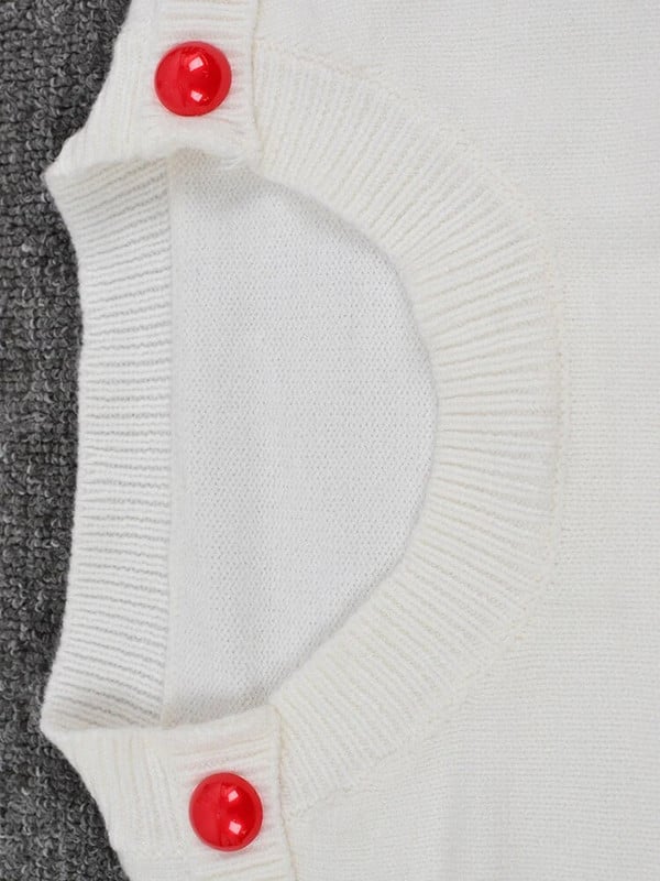 Fitshinling Casual Fashion Πλεκτό Γυναικείο πουλόβερ Πουλόβερ με ριγέ κουμπιά Φθινοπωρινές χειμερινές μπλούζες Ρούχα πουλόβερ Πλεκτά Ζέρσεϊ