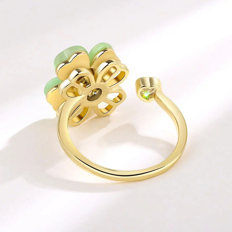 NBNB New Arrive Divatos forgó lóhere stresszoldó állítható gyűrű nőknek divatos ujjú nyitott gyűrű napi ékszer lánynak ajándék