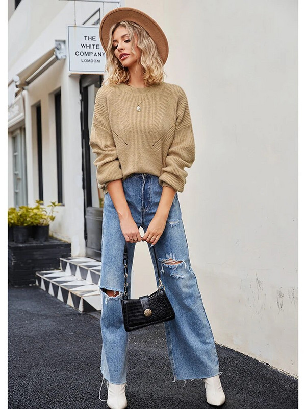 Fitshinling Χειμερινό πλεκτό Γυναικείο πουλόβερ Πουλόβερ Κορυφαία Πλεκτά Μόδα Νέα σε Jumper Pulls Femme Ρούχα Μασίφ Slim Ζέρσεϊ