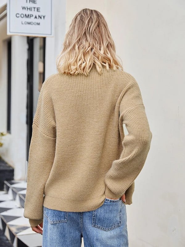 Fitshinling Χειμερινό πλεκτό Γυναικείο πουλόβερ Πουλόβερ Κορυφαία Πλεκτά Μόδα Νέα σε Jumper Pulls Femme Ρούχα Μασίφ Slim Ζέρσεϊ