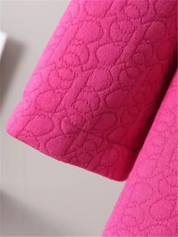 Liela izmēra sieviešu apģērbi Virsdrēbes pavasarī un rudenī valkāšanai ar garām piedurknēm stāvapkakles ar reljefu viena slāņa bieza jaka 4XL