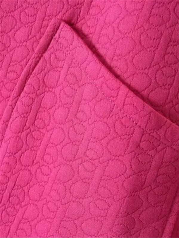 Liela izmēra sieviešu apģērbi Virsdrēbes pavasarī un rudenī valkāšanai ar garām piedurknēm stāvapkakles ar reljefu viena slāņa bieza jaka 4XL