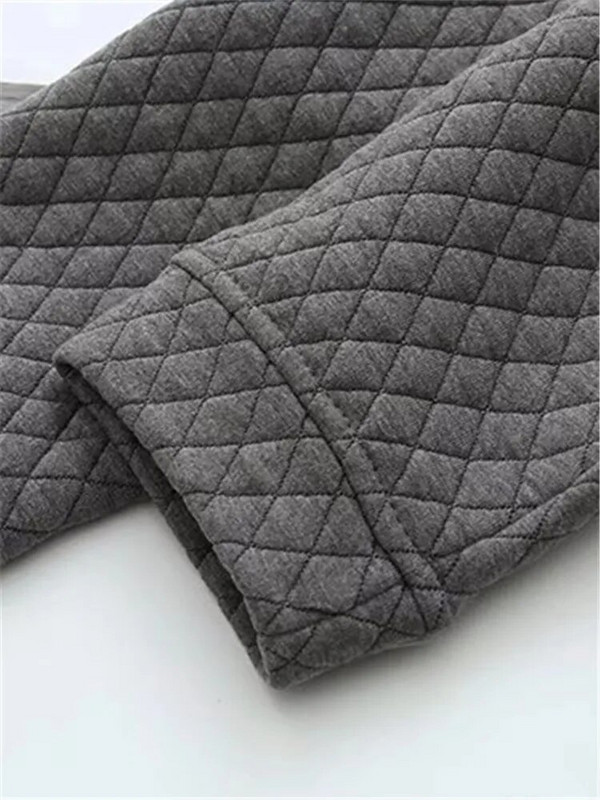 Liela izmēra sieviešu apģērbi Sping mētelis, biezināts vienslāņa un nepiesprausts smalki rūtaini stepētas pogas, jaka ar garām piedurknēm