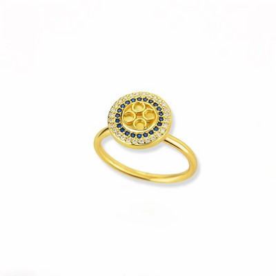 Prstenovi za tjeskobu s četiri lista cirkona koji se mogu okretati za žene od nehrđajućeg čelika protiv stresa Fidget Spinner Ring Estetski nakit Poklon