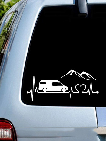 Sprinter Camper Van Изрязани винилови стикери Стикери за автомобили Водоустойчиви автомобилни декори върху бронята на каросерията на автомобила, задното стъкло, лаптоп #S60196