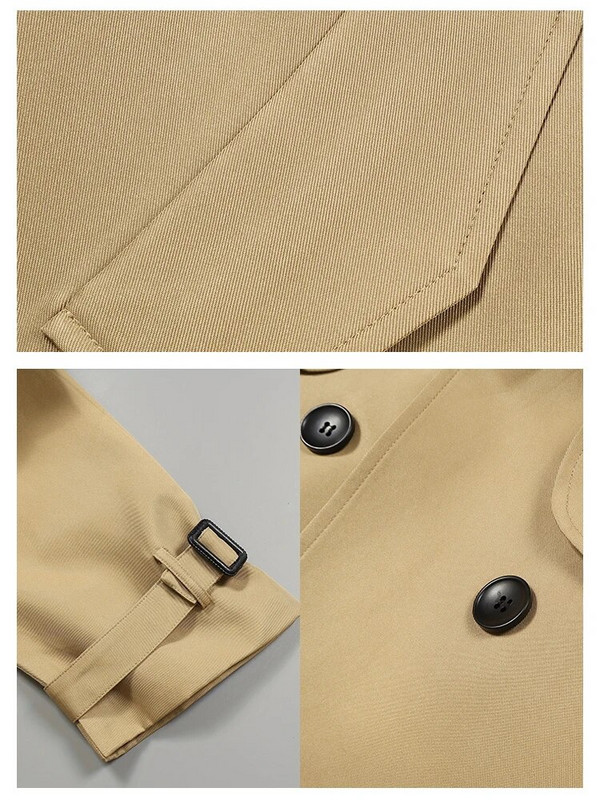 2023. gada rudens un ziemas jauns lielizmēra sieviešu mētelis ar divrindu mēteli. Modes ikdienas silta jaka ar atlokiem, liela izmēra, brīva