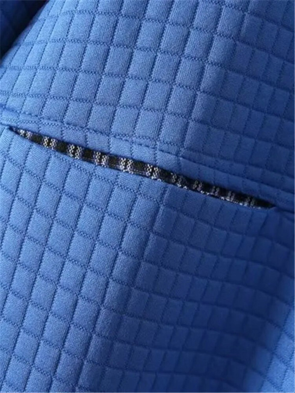 Liela izmēra sieviešu rudens ziemas, garām piedurknēm, vafeļu gaisa slāņa audumi, džemperis un bieza kokvilnas jaka ar kapuci ar kabatas mēteli