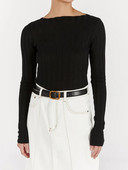 Rievots trikotāžas džemperis Sieviešu rudens ziemas apģērbs 2000. gadu 2000. gadu topi Ielu apģērbi, ar garām piedurknēm, dobi džemperi, ielu apģērbi