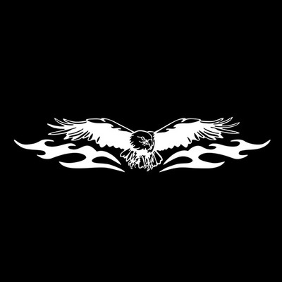 1Set Univerzalne naljepnice za automobil Poklopac haube Eagle Fire Naljepnice Auto Racing Stripe Decal DIY Auto Style PVC Vinyl Automobilski dodaci