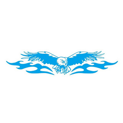 1Set Univerzalne naljepnice za automobil Poklopac haube Eagle Fire Naljepnice Auto Racing Stripe Decal DIY Auto Style PVC Vinyl Automobilski dodaci