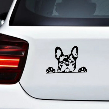Стикер за кола Paws up French Bulldog Frenchie Bully Dog Decoration Vinyl Car Decal Reflective Laser 3D Car Stickers Car Styling