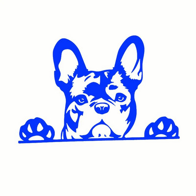 Automašīnas uzlīme Paws up franču buldogs francūzis kauslis suns rotājums vinila auto uzlīme atstarojoša lāzera 3D auto uzlīmes auto stils