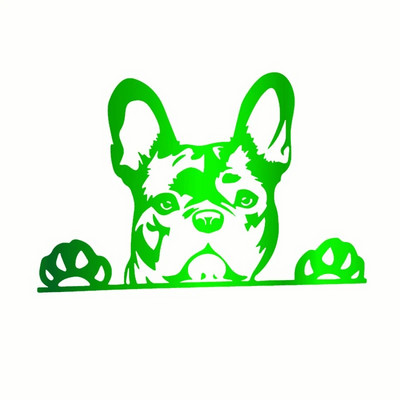 Automašīnas uzlīme Paws up franču buldogs francūzis kauslis suns rotājums vinila auto uzlīme atstarojoša lāzera 3D auto uzlīmes auto stils