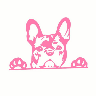 Automašīnas uzlīme Paws up franču buldogs francūzis kauslis suns rotājums vinila auto uzlīme atstarojoša lāzera 3D auto uzlīmes auto stils