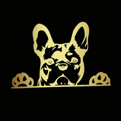 Automašīnas uzlīme Paws up franču buldogs francūzis kauslis suns rotājums vinila auto uzlīme atstarojoša lāzera 3D auto uzlīmes auto stils