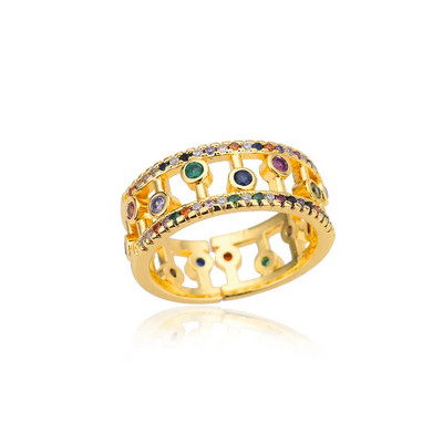 Cirkona krāsainie gredzeni sievietēm, kristāla cirkona kvadrātveida ģeometrijas gredzens ar regulējamu atvērtu pirkstu gredzenu kāzu Boho rotaslietas dāvana 2022