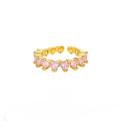 Cirkon kis szív gyűrűk nőknek Minimalista szív gyűrű rozsdamentes acél ujjas szép gyűrű Valentine ajándékok barátnőnek